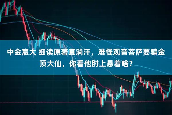 中金宸大 细读原著直淌汗，难怪观音菩萨要骗金顶大仙，你看他肘上悬着啥？