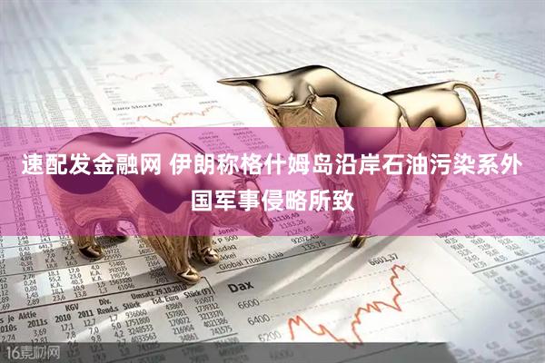 速配发金融网 伊朗称格什姆岛沿岸石油污染系外国军事侵略所致